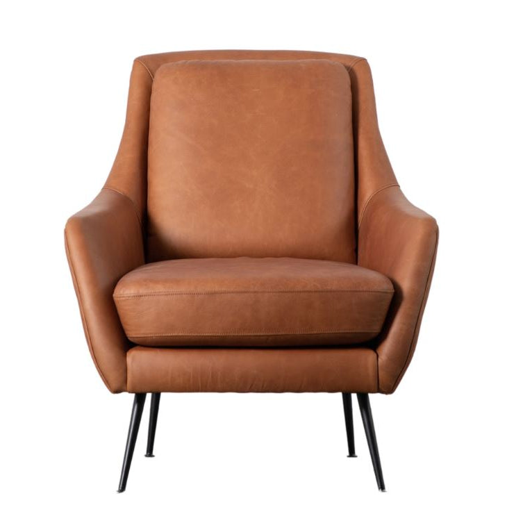 Stanton Brown Leather Armchair