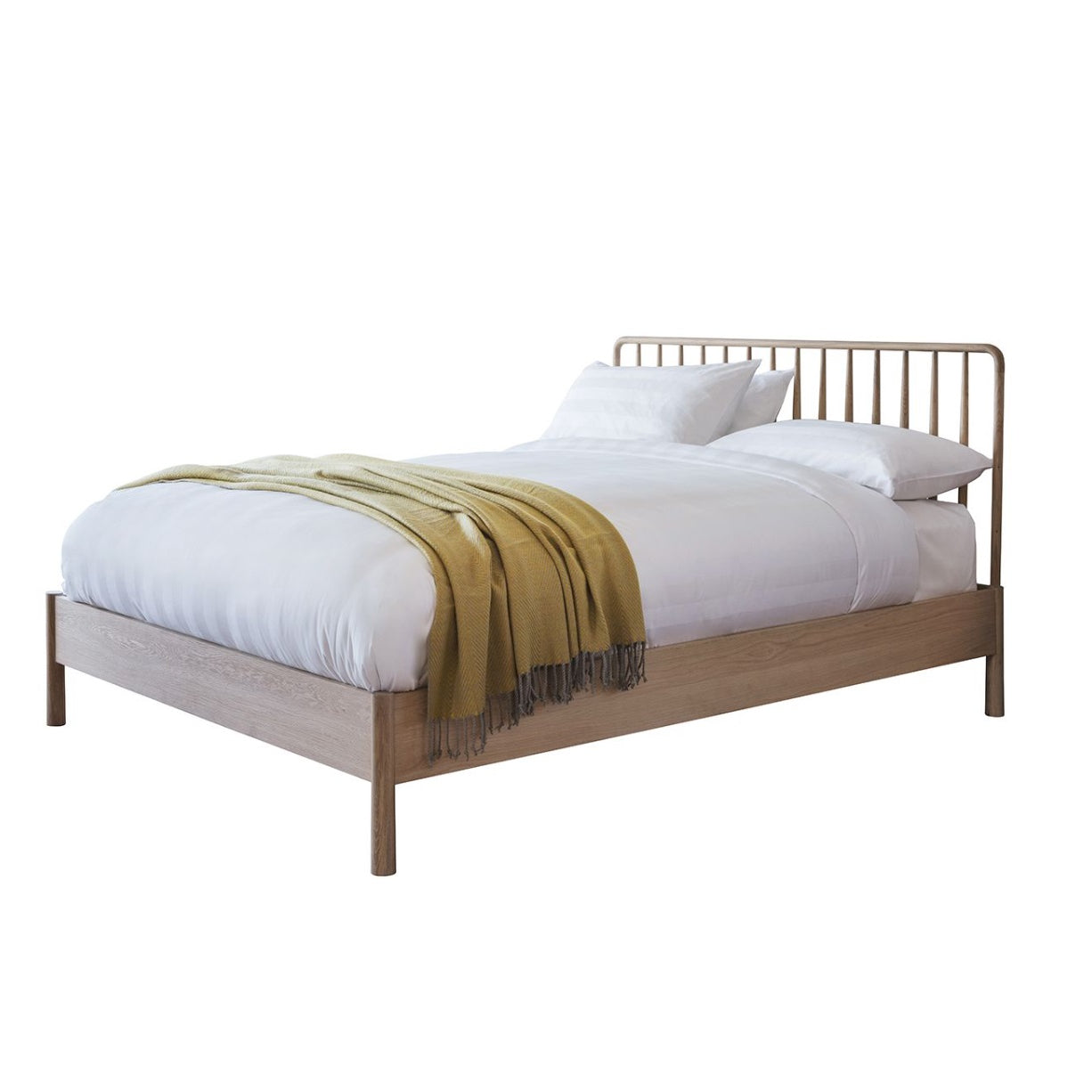 Oak Haven Super-King Spindle Bed