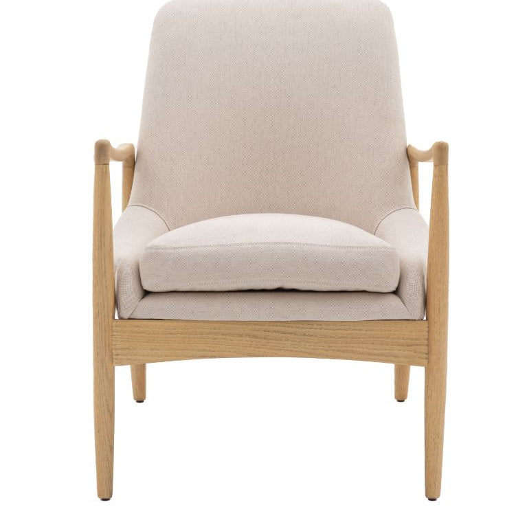 Velosso Natural Linen Armchair