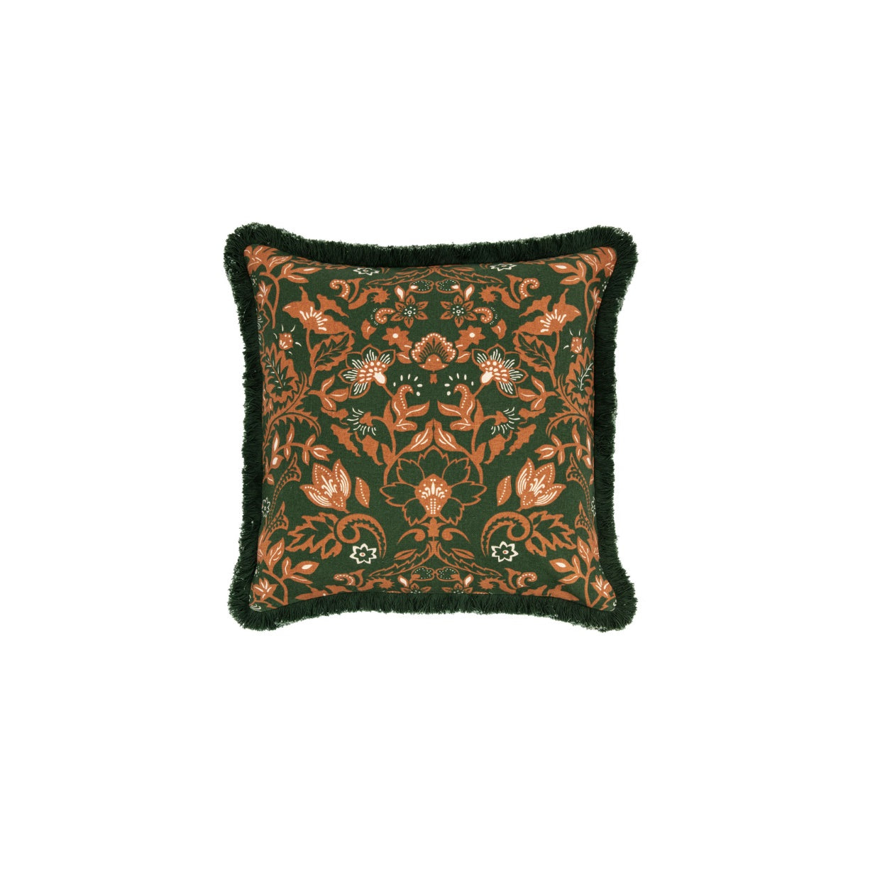 Botanical Bliss Olive & Tan Cushion Cover