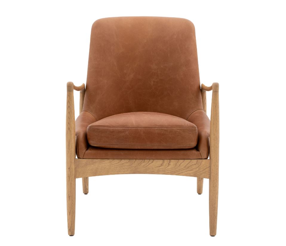 Velosso Brown Leather Armchair