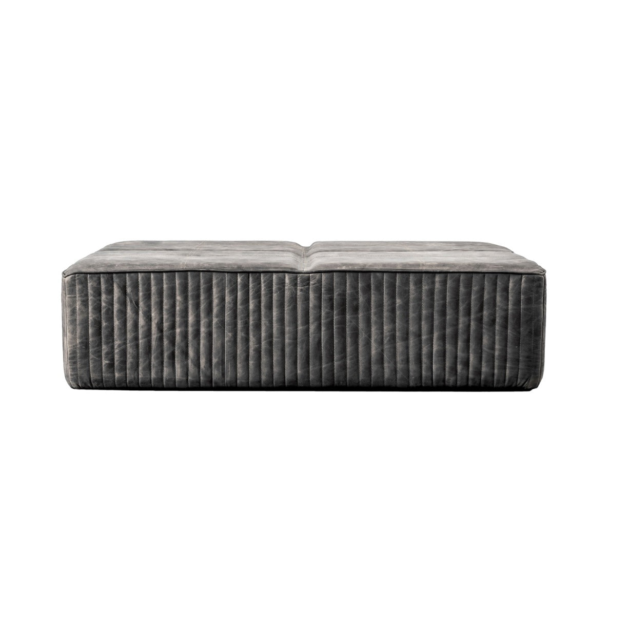 Charcoal Velvet Multipurpose Ottoman