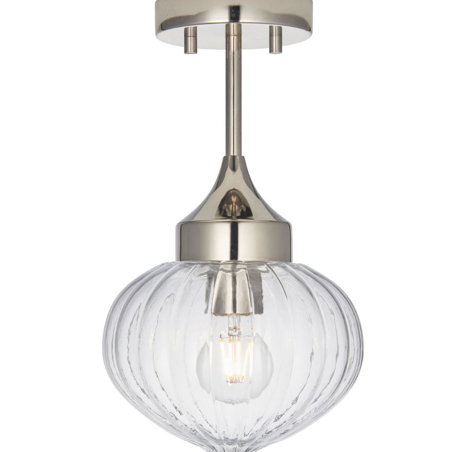 Brookfield Nickel Ceiling Light