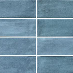 Canvas Blue Matt Wall Tile 6cm x 25cm