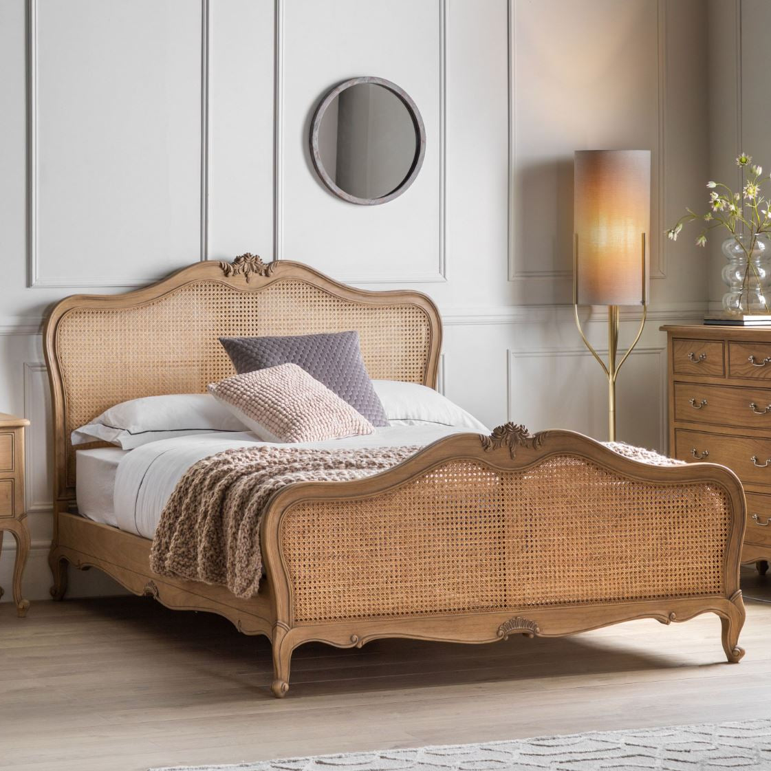 Ashbury Wooden Carved Bed