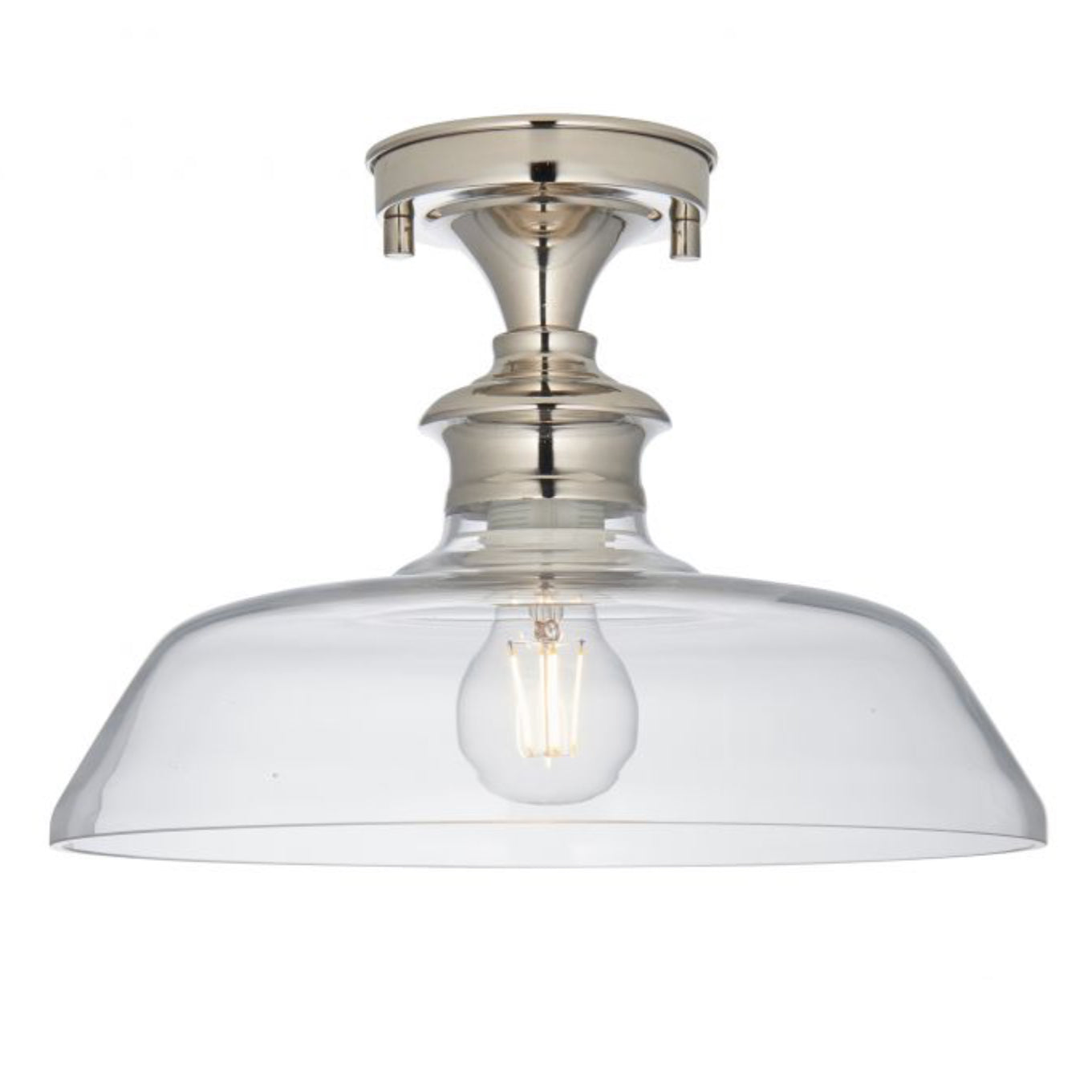 Trafford Chrome Ceiling Light