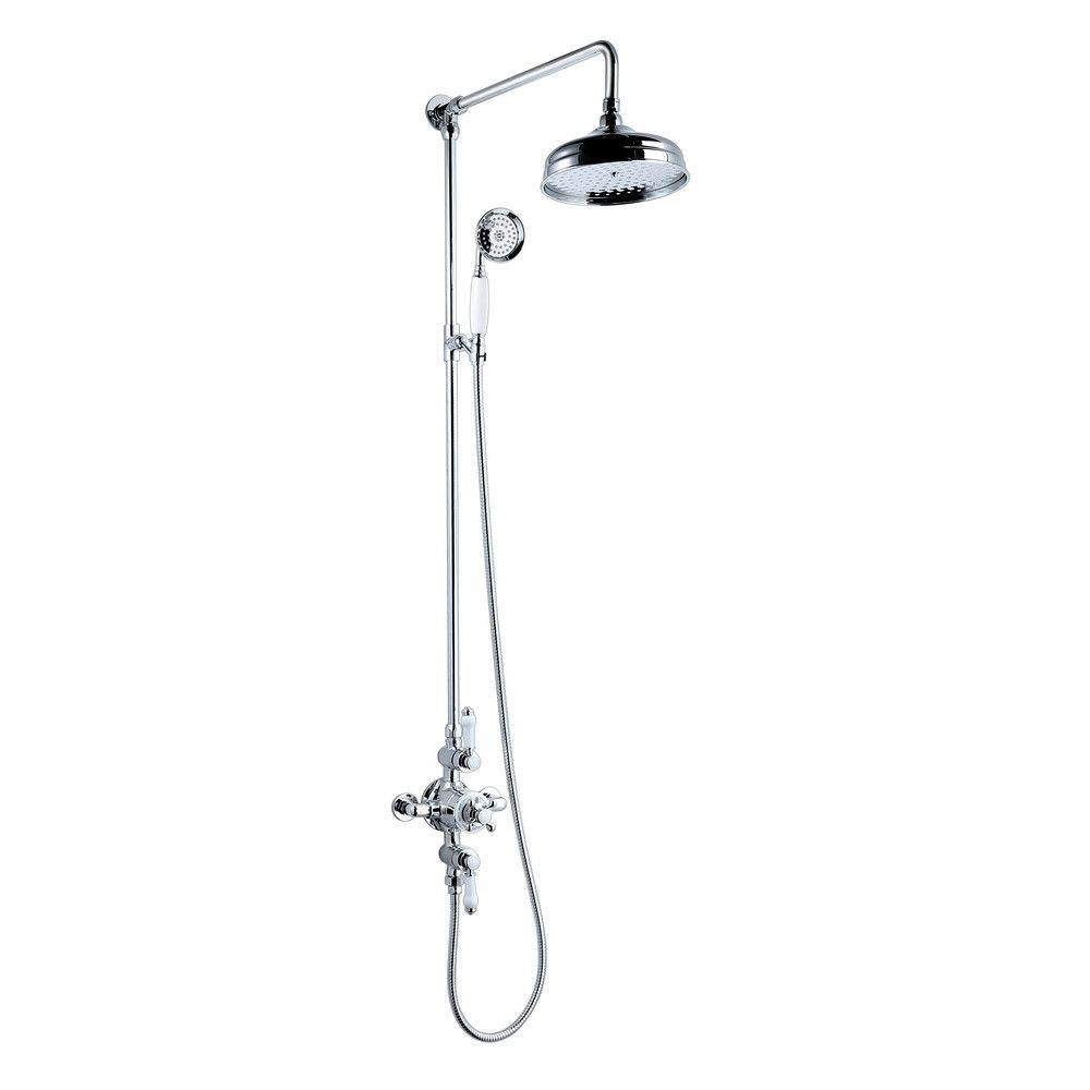 Victora Thermostatic Shower With Overhead Drencher & Slide Rail Kit