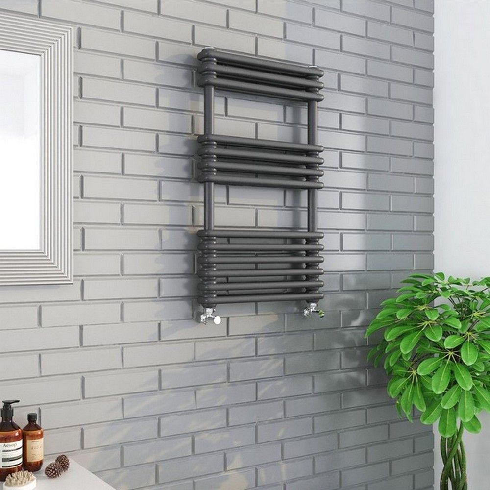 Columnix Anthracite Heated Towel Rail